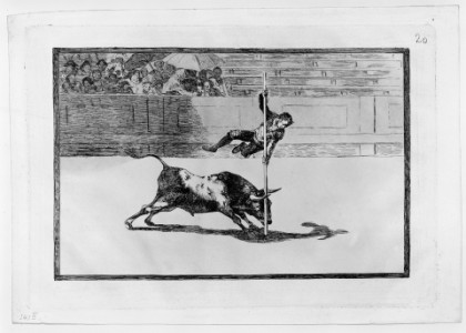 Francisco de Goya, Blatt Nr. 20 aus: La Tauromaquia, 1816