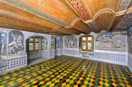 Festsaal mit Wandmalereien von 1516.Foto: Sacha Geiser