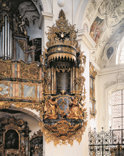 Stifterdenkmal in der Klosterkirche Muri mit Graf Radbot und Ita von Lothringen