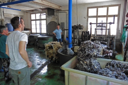 In der Schafwollwäscherei
