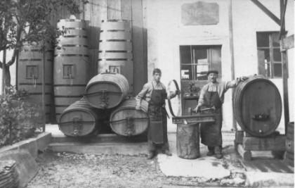 Die Scheunengasse in Mellingen um 1900