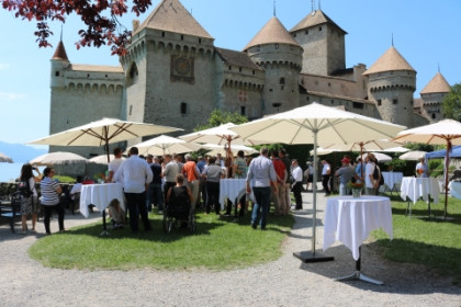Château de Chillon vu depuis Villeneuve.