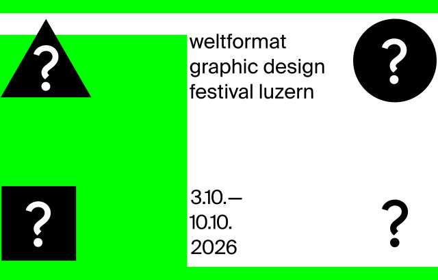 New Formats. Das Weltformat Graphic Design Festival zu Gast in der Kunsthalle Luzern